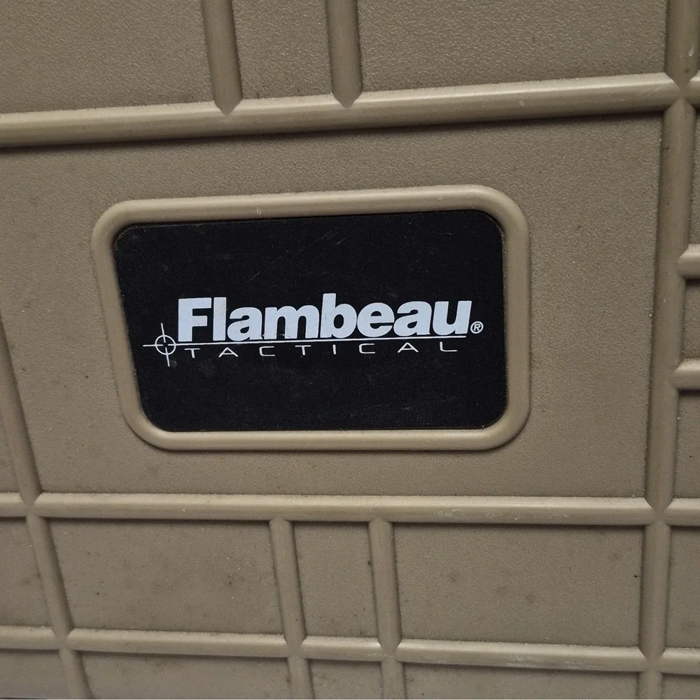 Flambeau 1109HD-T Tan Hard Case Waterproof w/ Foam 12x9x5